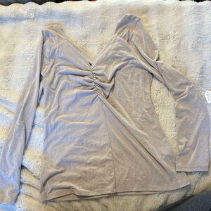 Versona Taupe Long Sleeve Women's Top